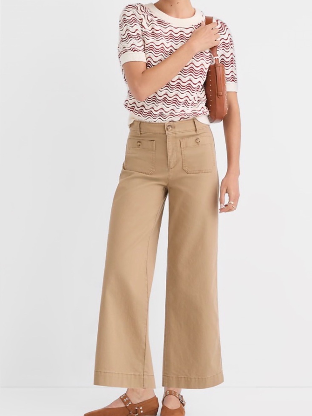 Palmer wide leg Crop Pants